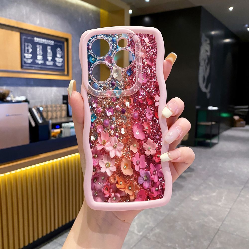 For Tecno Camon 19 Pro NEO 20 30 POP 6 GO 7 Spark GO 2023 8C 9 10 Pro 20C Green Marbling Wave Frame Phone Case Anti Drop Cover