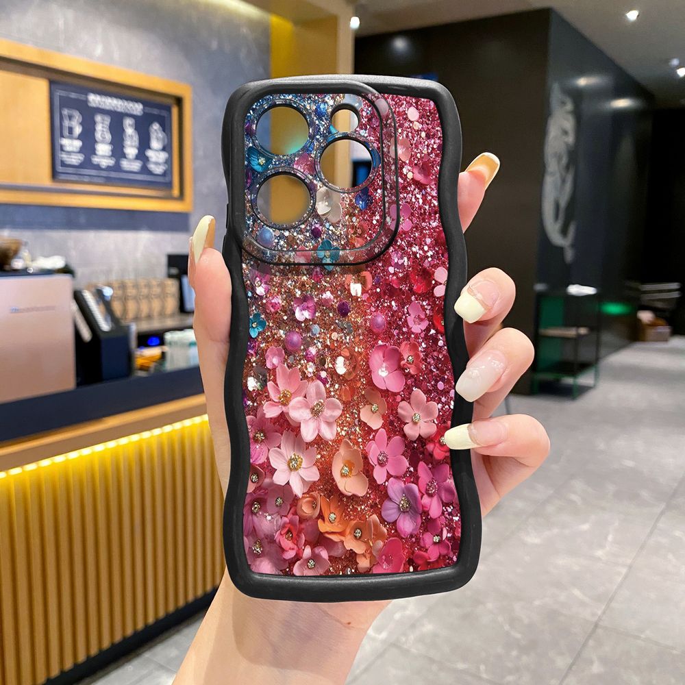 For Tecno Camon 19 Pro NEO 20 30 POP 6 GO 7 Spark GO 2023 8C 9 10 Pro 20C Green Marbling Wave Frame Phone Case Anti Drop Cover