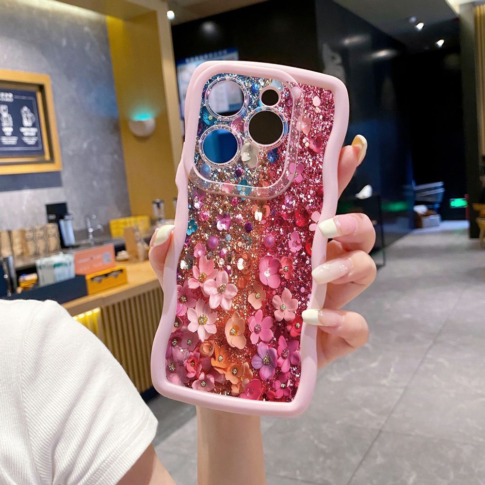 For Tecno Camon 19 Pro NEO 20 30 POP 6 GO 7 Spark GO 2023 8C 9 10 Pro 20C Green Marbling Wave Frame Phone Case Anti Drop Cover