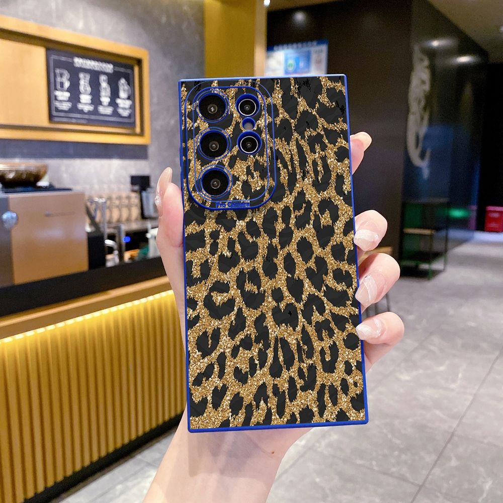 For Samsung Galaxy S24 S23 Ultra S22 Plus Note 20 S21 FE S20 Wild Leopard Print Full Protective Case Anti Drop Cover