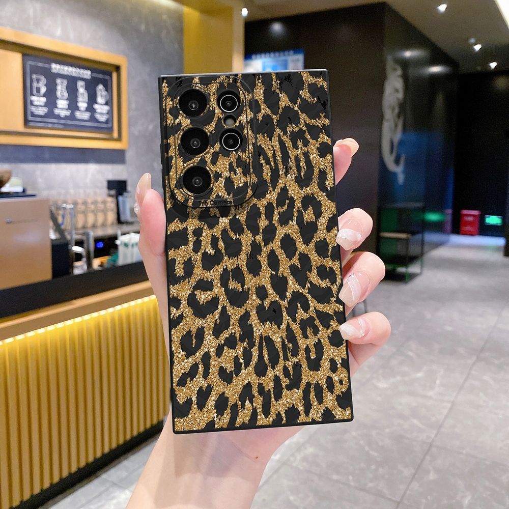 For Samsung Galaxy S24 S23 Ultra S22 Plus Note 20 S21 FE S20 Wild Leopard Print Full Protective Case Anti Drop Cover
