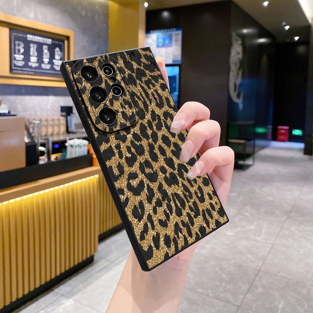 For Samsung Galaxy S24 S23 Ultra S22 Plus Note 20 S21 FE S20 Wild Leopard Print Full Protective Case Anti Drop Cover