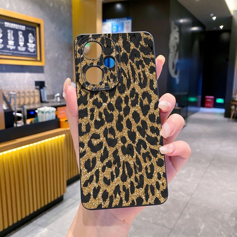For VIVO Y28 Y03 Y18 Y17S Y27 Y15A Y15S Y02S Y02A Y36 Y33S Y12S Y12A Y01 Y1S Y20A Y22 Wild Leopard Print Full Protective Case Anti Drop Cover