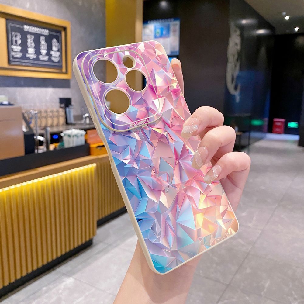 For Infinix Hot 50i 40i 40 Pro Note 12 G96 30 Hot 20 Play 12i 30i 20i 10S 11 Play 11S 10i Smart 8 9 5 Gradient Blue Seascape  Full Protective Case Anti Drop Cover