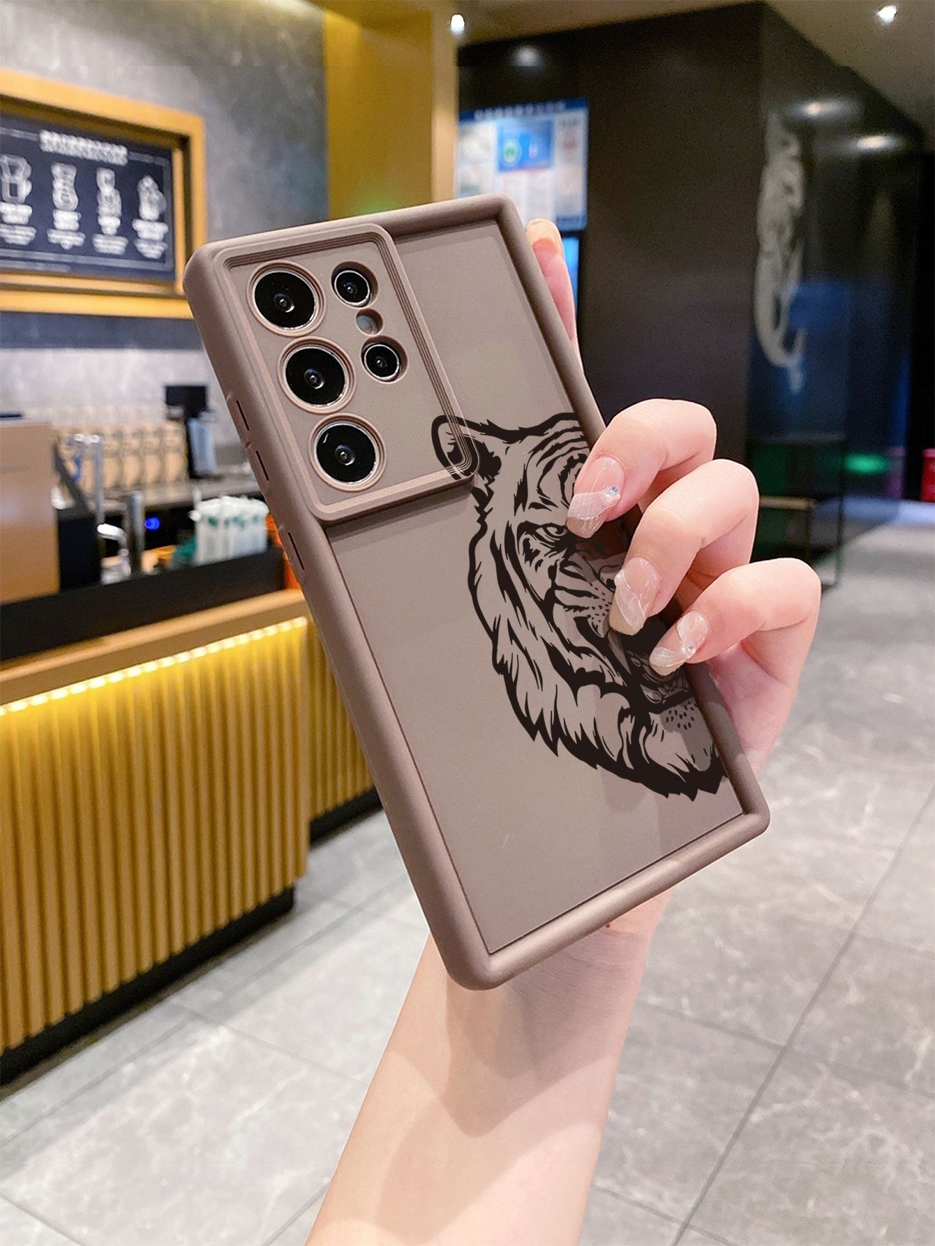 for Samsung Galaxy S24 S23 Ultra S22 Plus S21 FE S20 Cool Tiger Spider Full Protective Phone Case Anti Drop Cover