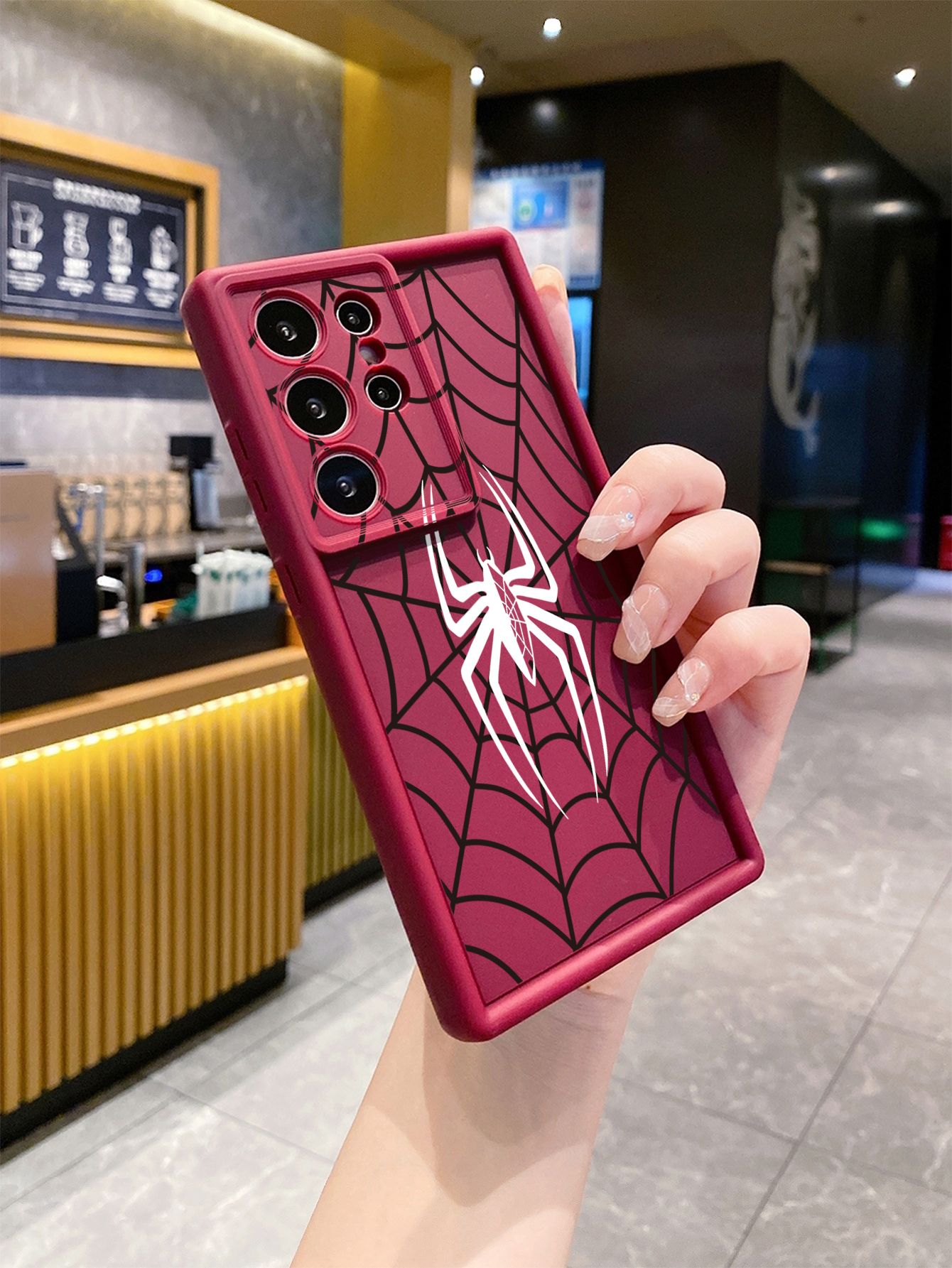 for Samsung Galaxy S24 S23 Ultra S22 Plus S21 FE S20 Cool Tiger Spider Full Protective Phone Case Anti Drop Cover