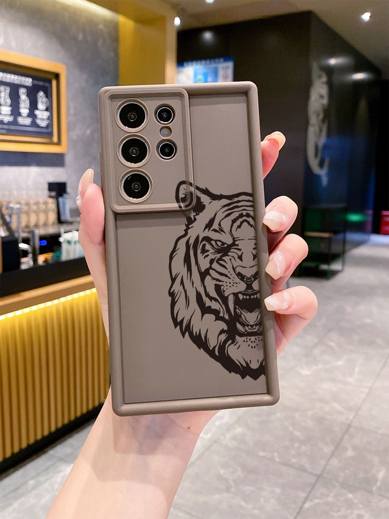 for Samsung Galaxy S24 S23 Ultra S22 Plus S21 FE S20 Cool Tiger Spider Full Protective Phone Case Anti Drop Cover