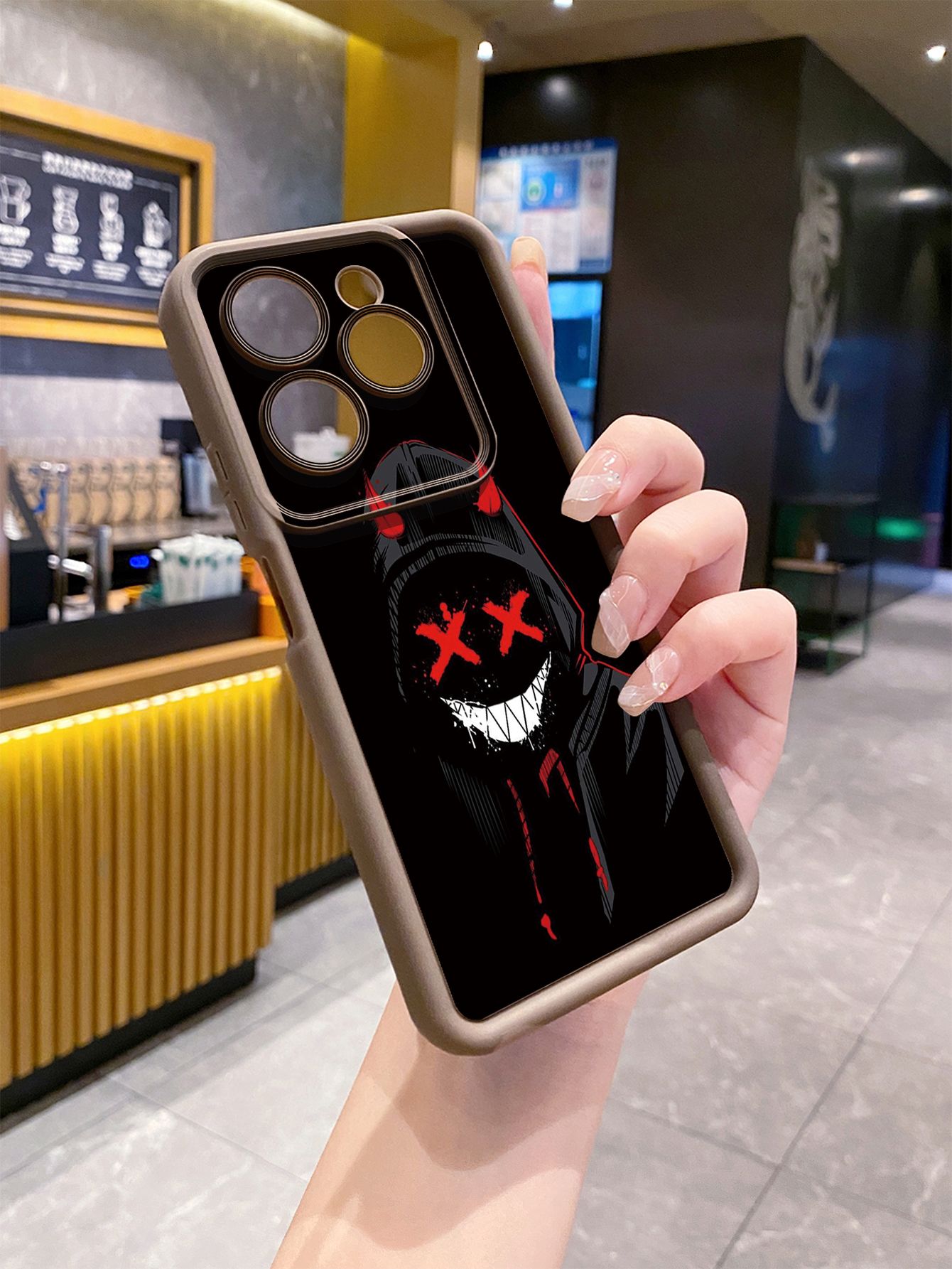 for Infinix Hot 40i 40 Pro 30 Play Note 30 Smart 8 Cute Evil Clown Girl  Full Protective Phone Case Anti Drop Cover