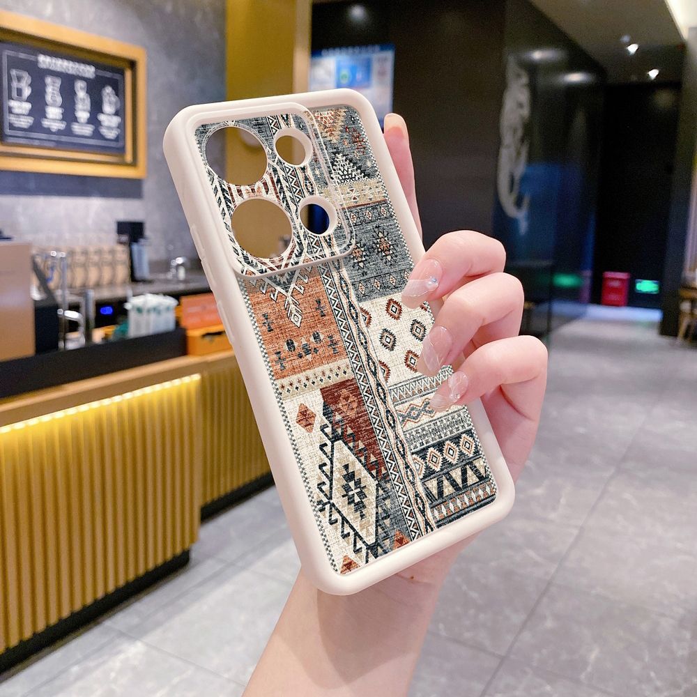 for Xiaomi Redmi Note 13 Pro 5G 12S 4G 12 Turbo 11S 13C 12C Retro Knitting Texture Full Protective Phone Case Anti Drop Cover