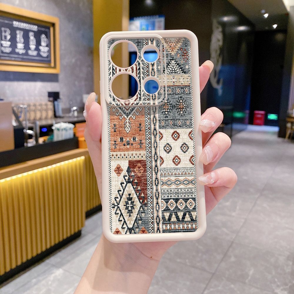 for Xiaomi Redmi Note 13 Pro 5G 12S 4G 12 Turbo 11S 13C 12C Retro Knitting Texture Full Protective Phone Case Anti Drop Cover