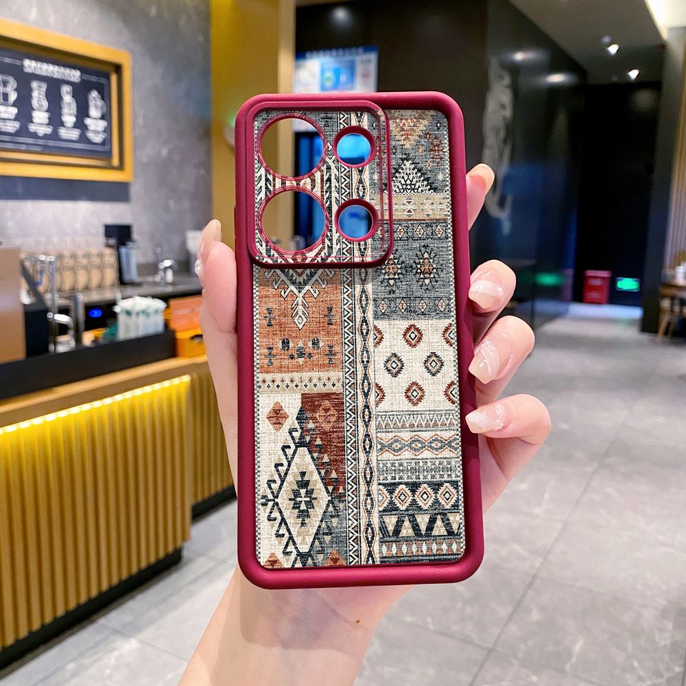 for Xiaomi Redmi Note 13 Pro 5G 12S 4G 12 Turbo 11S 13C 12C Retro Knitting Texture Full Protective Phone Case Anti Drop Cover
