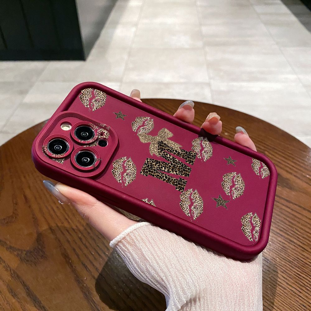 for iPhone 15 Pro Max 14 Plus 13 12 11 XR 8 7 SE 2022 XS Hot Leopard Mouth Full Protective Phone Case Anti Drop Cover