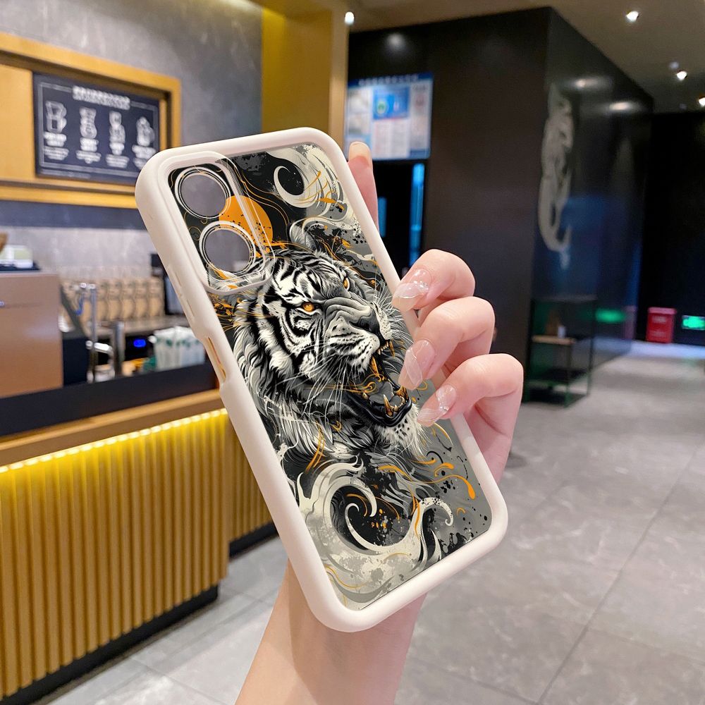 for OPPO A60 A18 A38 A17 A16 A57 A77 4G A59 A98 A78 A58 5G Lion King Full Protective Phone Case Anti Drop Cover