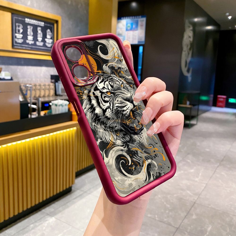 for OPPO A60 A18 A38 A17 A16 A57 A77 4G A59 A98 A78 A58 5G Lion King Full Protective Phone Case Anti Drop Cover