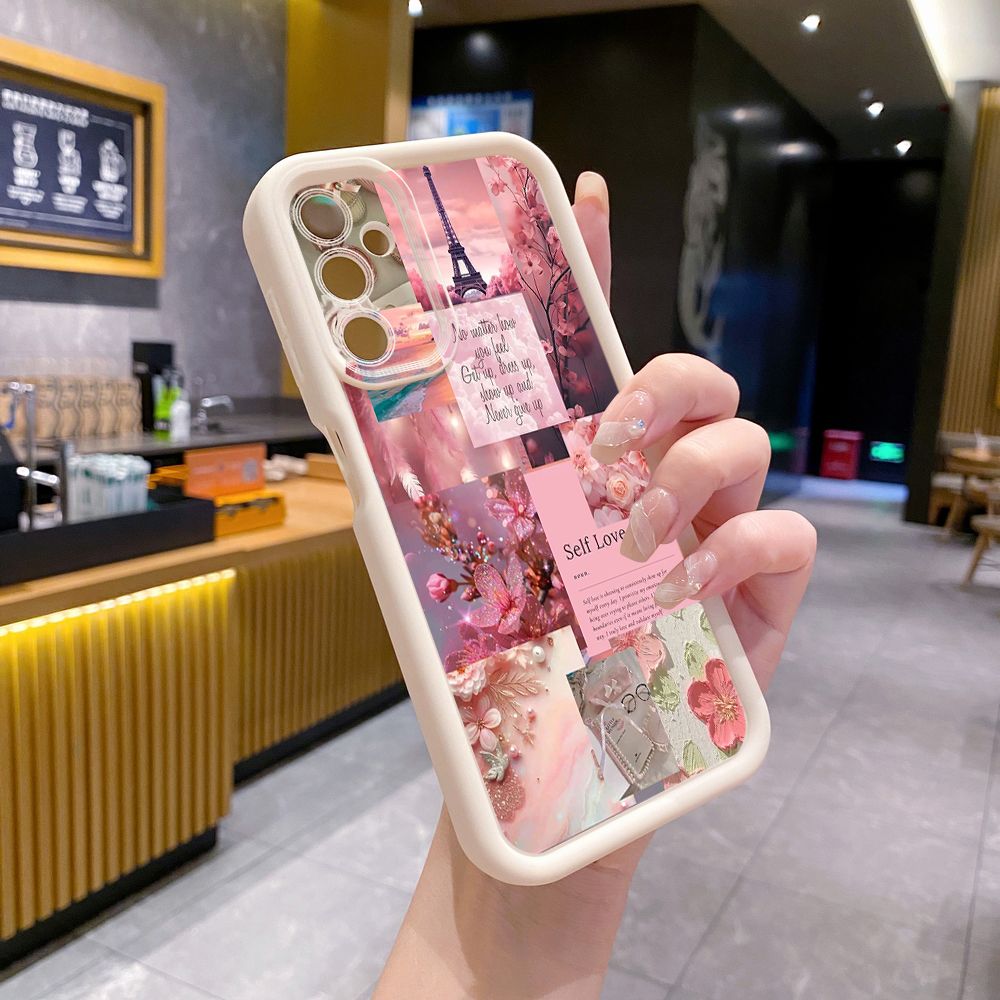 for Samsung Galaxy A15 A05 A35 A55 A14 A34 A33 A53 A73 A32 A52S A72 Poetic Black Full Protective Phone Case Anti Drop Cover