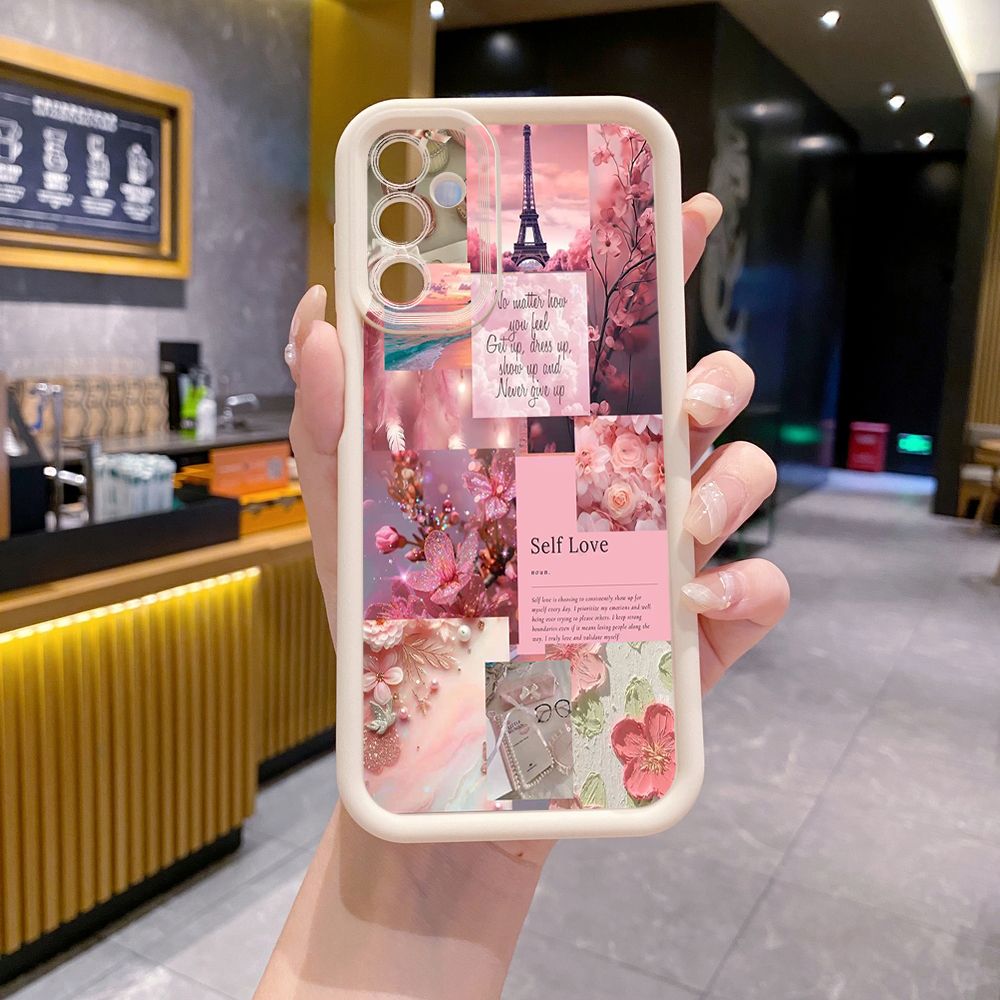 for Samsung Galaxy A15 A05 A35 A55 A14 A34 A33 A53 A73 A32 A52S A72 Poetic Black Full Protective Phone Case Anti Drop Cover