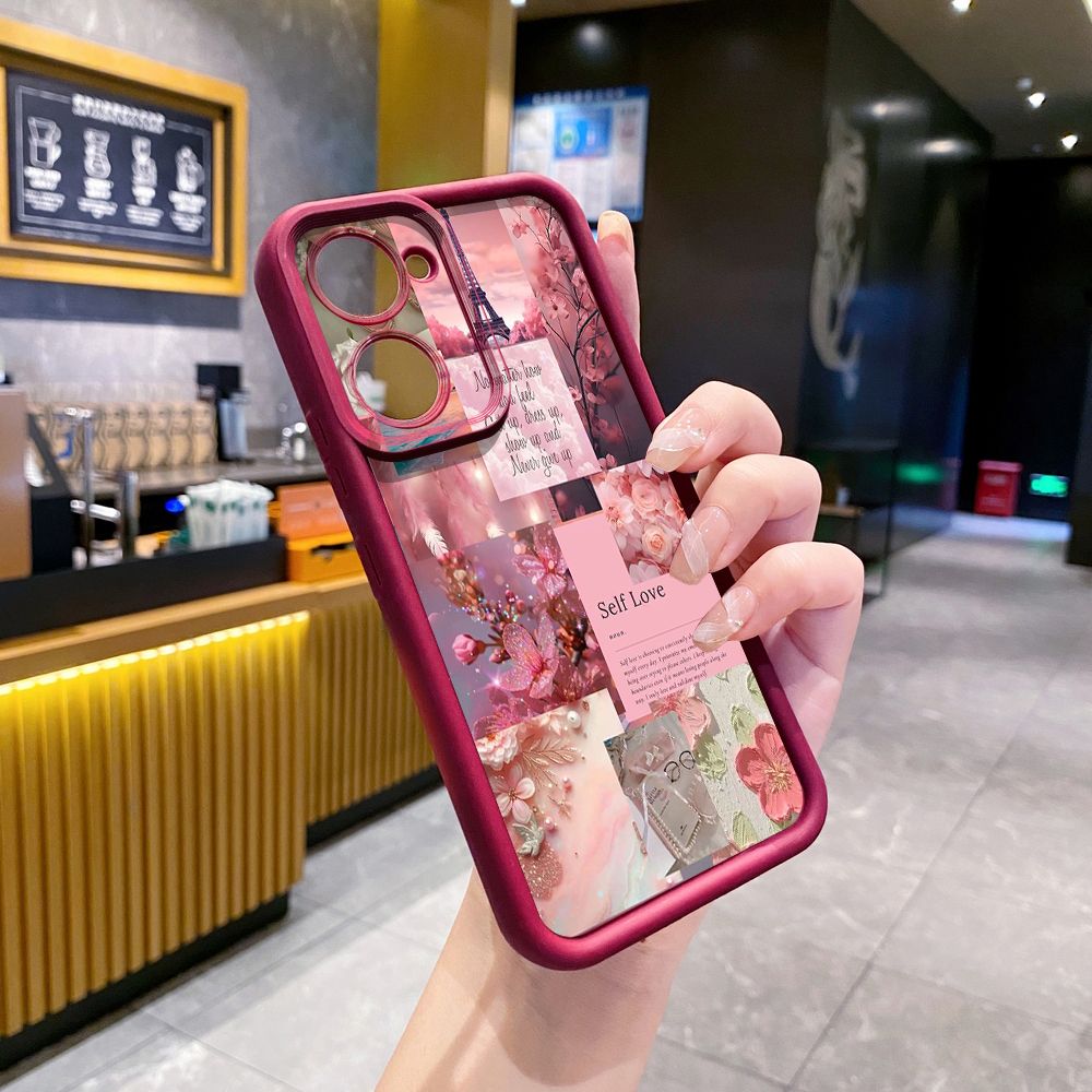 for VIVO Y17S Y27 T1X Y02S Y21S Y02 Y33S Y12S Y18 Y38 Poetic Black Full Protective Phone Case Anti Drop Cover