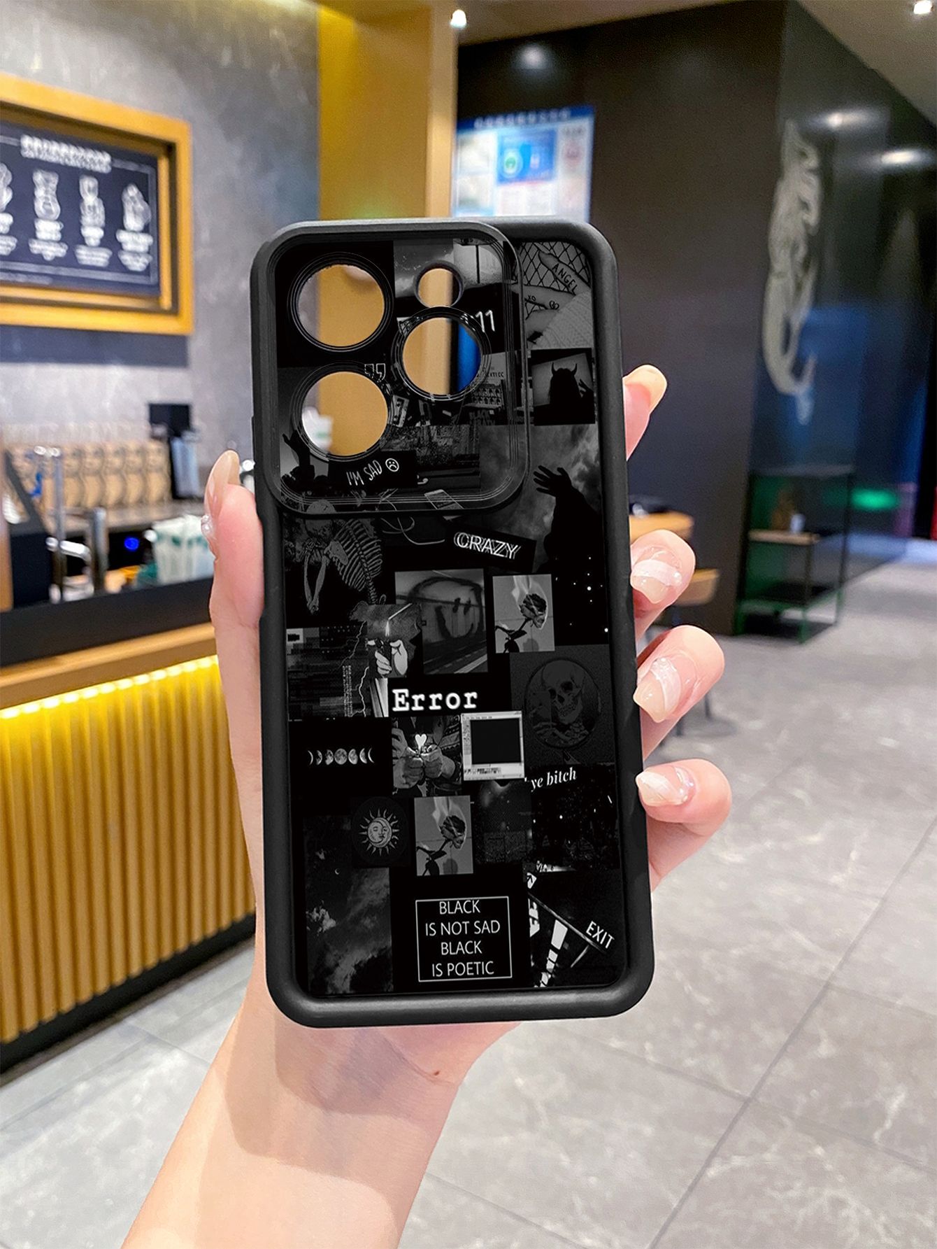 for Infinix Hot 40i 40 Pro 30 Play Note 30 Smart 8 Poetic Black Full Protective Phone Case Anti Drop Cover
