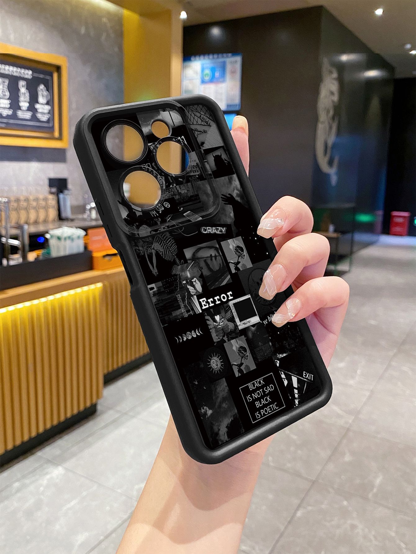 for Infinix Hot 40i 40 Pro 30 Play Note 30 Smart 8 Poetic Black Full Protective Phone Case Anti Drop Cover