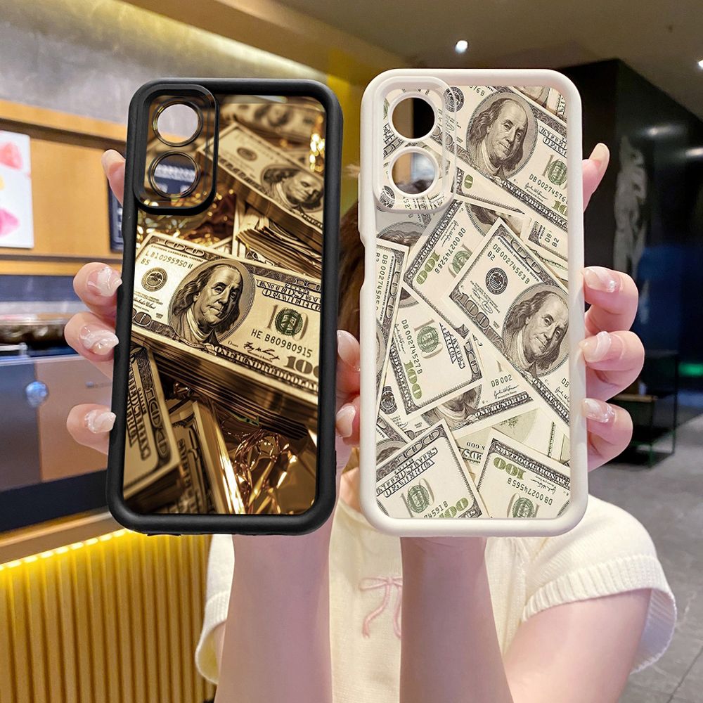 for Realme C67 C53 C51 Note 50 C21Y C25Y C33 C30 C35 9i USD Dollar Cash Full Protective Phone Case Anti Drop Cover