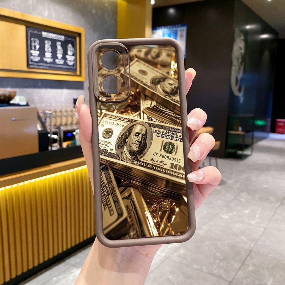 for Realme C67 C53 C51 Note 50 C21Y C25Y C33 C30 C35 9i USD Dollar Cash Full Protective Phone Case Anti Drop Cover
