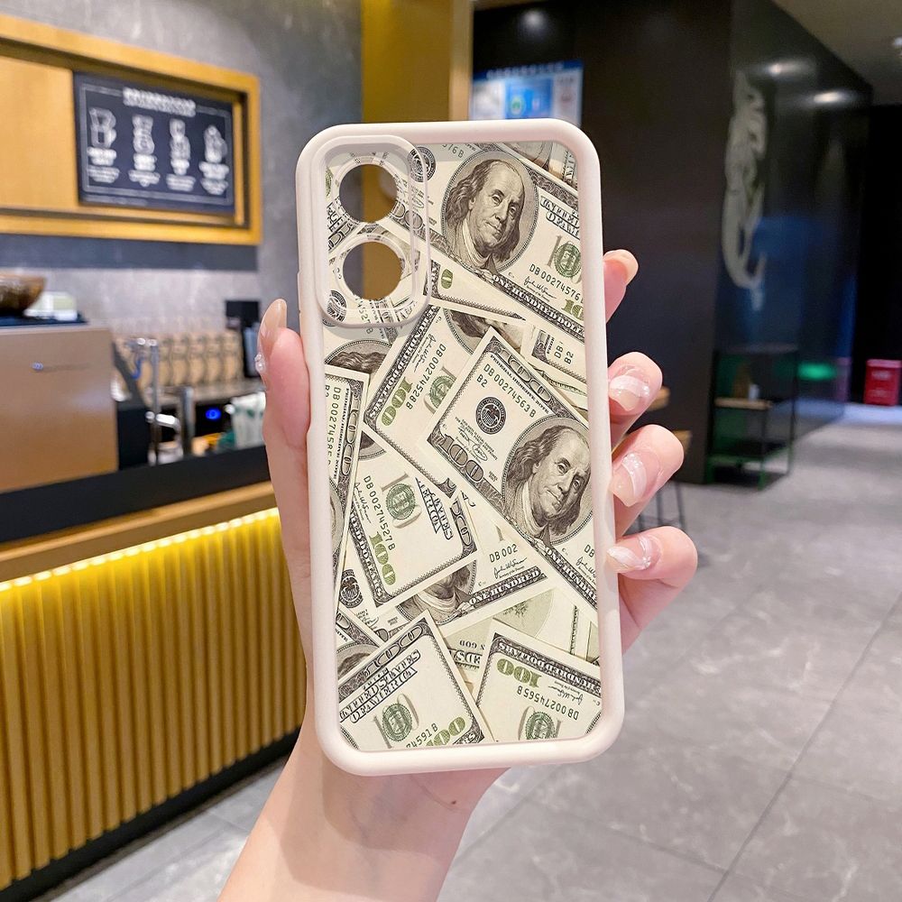 for Realme C67 C53 C51 Note 50 C21Y C25Y C33 C30 C35 9i USD Dollar Cash Full Protective Phone Case Anti Drop Cover