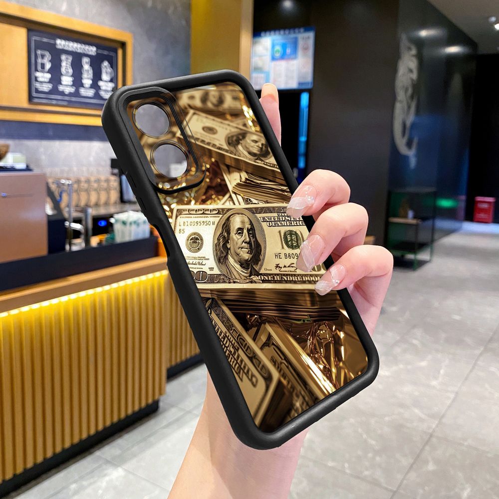 for Realme C67 C53 C51 Note 50 C21Y C25Y C33 C30 C35 9i USD Dollar Cash Full Protective Phone Case Anti Drop Cover