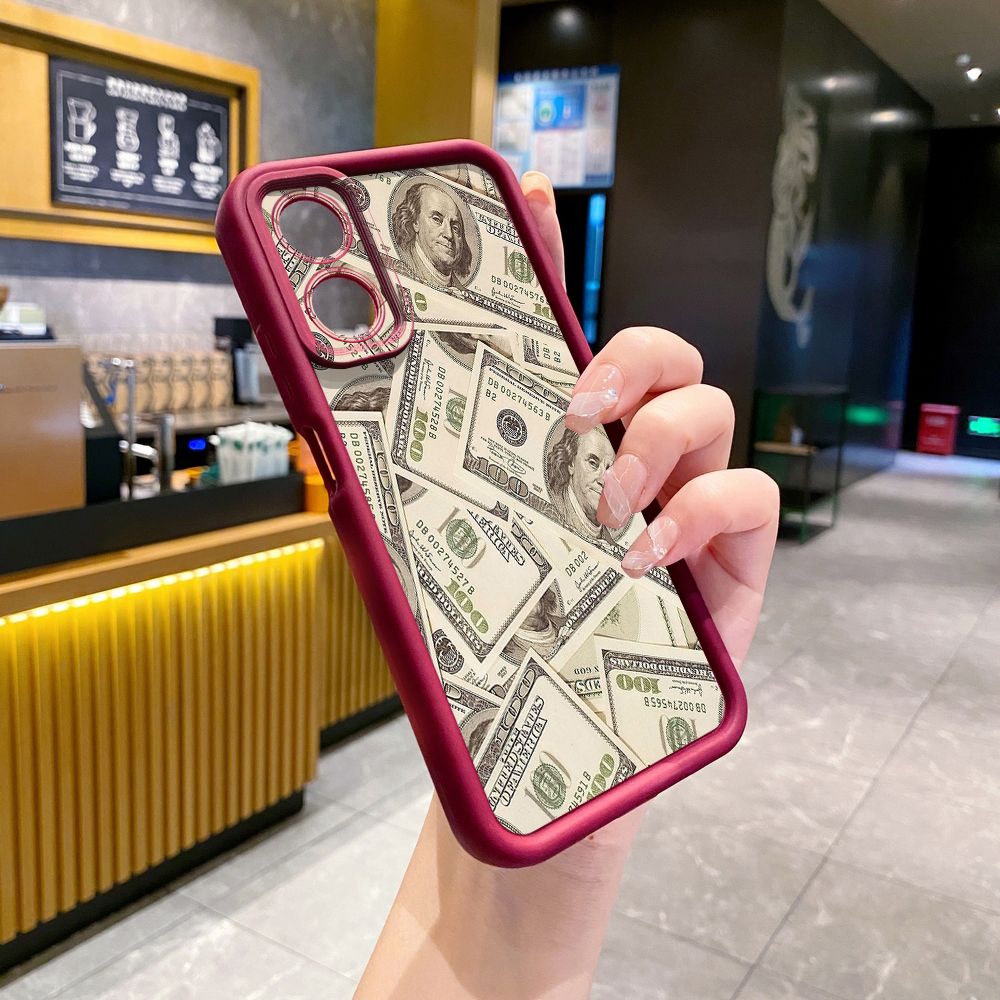 for Realme C67 C53 C51 Note 50 C21Y C25Y C33 C30 C35 9i USD Dollar Cash Full Protective Phone Case Anti Drop Cover