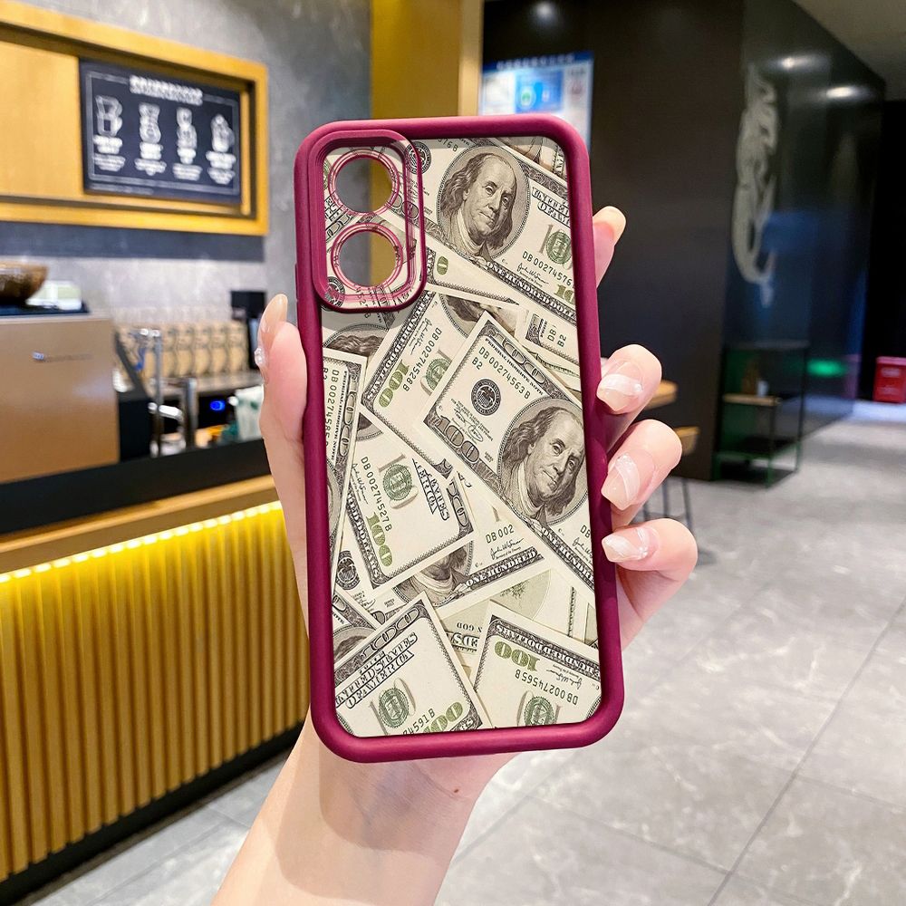 for Realme C67 C53 C51 Note 50 C21Y C25Y C33 C30 C35 9i USD Dollar Cash Full Protective Phone Case Anti Drop Cover