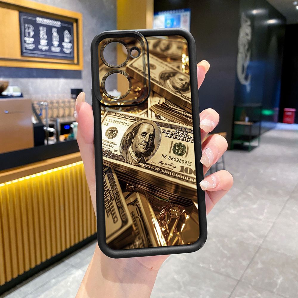 for VIVO Y17S Y27 T1X Y02S Y21S Y02 Y33S Y12S Y18 Y38 USD Dollar Cash Full Protective Phone Case Anti Drop Cover