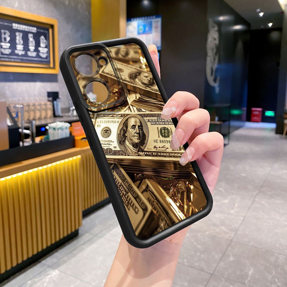 for VIVO Y17S Y27 T1X Y02S Y21S Y02 Y33S Y12S Y18 Y38 USD Dollar Cash Full Protective Phone Case Anti Drop Cover