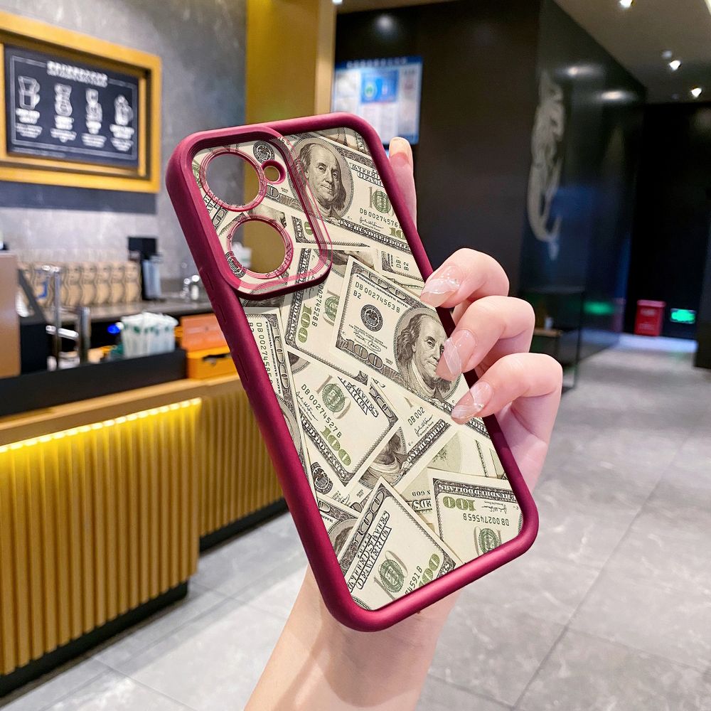 for VIVO Y17S Y27 T1X Y02S Y21S Y02 Y33S Y12S Y18 Y38 USD Dollar Cash Full Protective Phone Case Anti Drop Cover