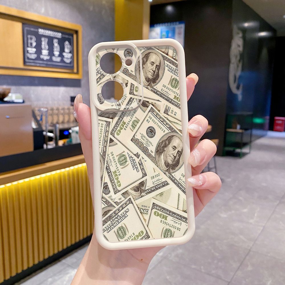 for VIVO Y17S Y27 T1X Y02S Y21S Y02 Y33S Y12S Y18 Y38 USD Dollar Cash Full Protective Phone Case Anti Drop Cover