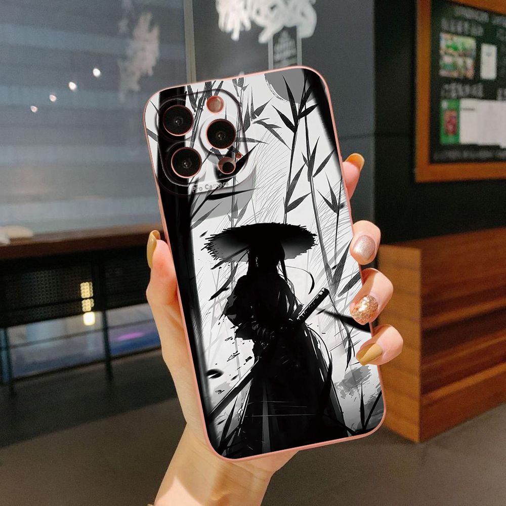 For iPhone 16 Pro Max 14 Plus 13 Pro Max 12 11 XR 8 7 SE 2022 XS Max Dragon Pattern Sword Full Protective Case Anti Drop Cover