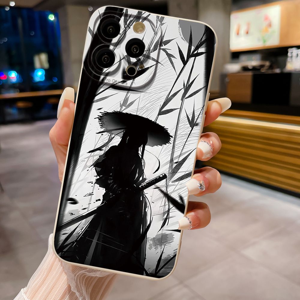 For iPhone 16 Pro Max 14 Plus 13 Pro Max 12 11 XR 8 7 SE 2022 XS Max Dragon Pattern Sword Full Protective Case Anti Drop Cover