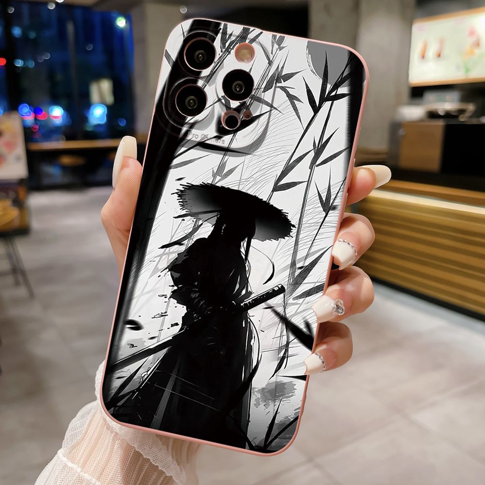For iPhone 16 Pro Max 14 Plus 13 Pro Max 12 11 XR 8 7 SE 2022 XS Max Dragon Pattern Sword Full Protective Case Anti Drop Cover