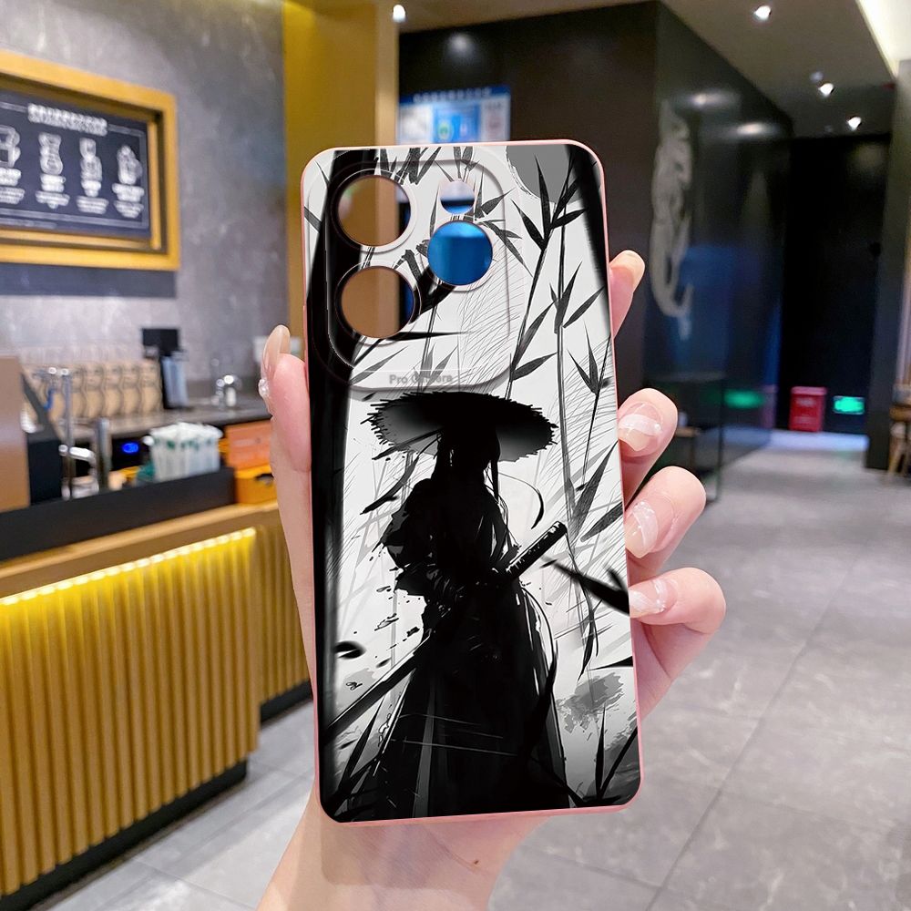 For Infinix Hot 50i 40i 40 Pro Note 12 G96 30 Hot 20 Play 12i 30i 20i 10S 11 Play 11S 10i Smart 8 9 5 Dragon Pattern Sword Full Protective Case Anti Drop Cover