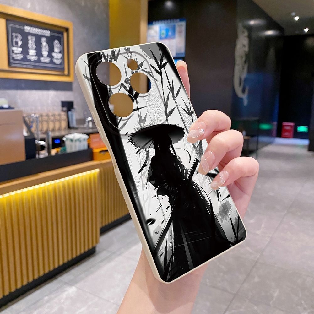 For Infinix Hot 50i 40i 40 Pro Note 12 G96 30 Hot 20 Play 12i 30i 20i 10S 11 Play 11S 10i Smart 8 9 5 Dragon Pattern Sword Full Protective Case Anti Drop Cover