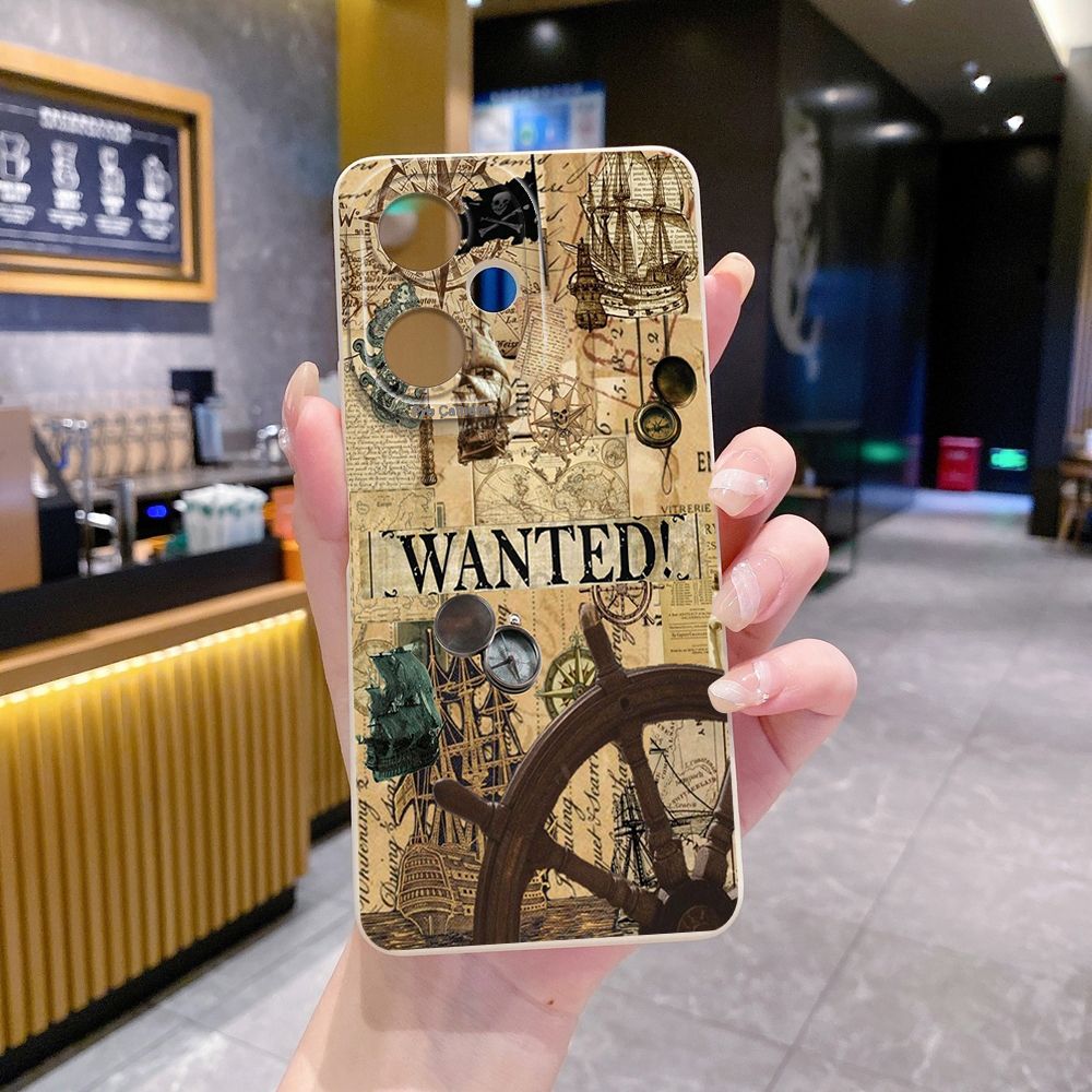 For VIVO Y28 Y03 Y18 Y17S Y27 Y15A Y15S Y02S Y02A Y36 Y33S Y12S Y12A Y01 Y1S Y20A Y22 Sailing Boat Compass Full Protective Case Anti Drop Cover