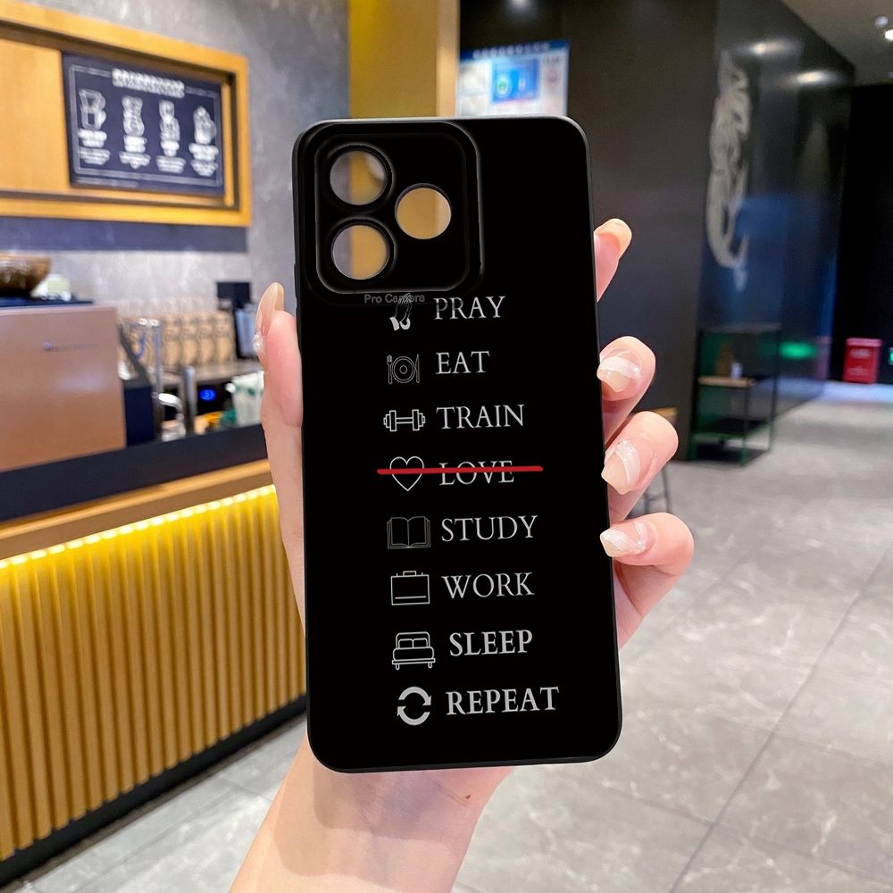 For Realme C61 C63 C65 C67 C53 C51 Note 50 60 C21 C33 C30 C35 C11 2021 C12 C15 C21Y C25Y Realme 12 13 God Is Love Full Protective Case Anti Drop Cover