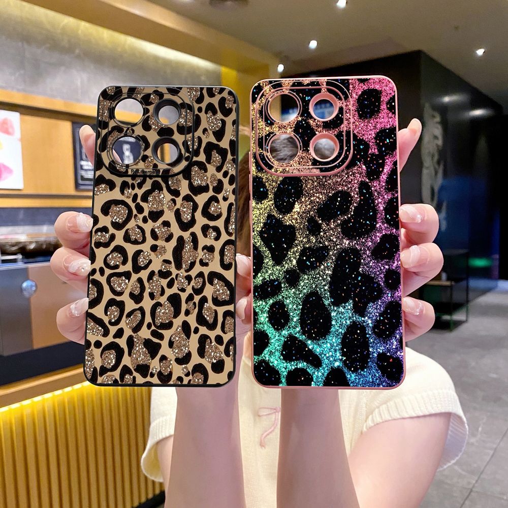 For Xiaomi Redmi Note 13 12 Pro 5G 12S 11S 13C A1 10 Pro 4G 10S Redmi 10C 9C Colorful Leopard Print Full Protective Case Anti Drop Cover