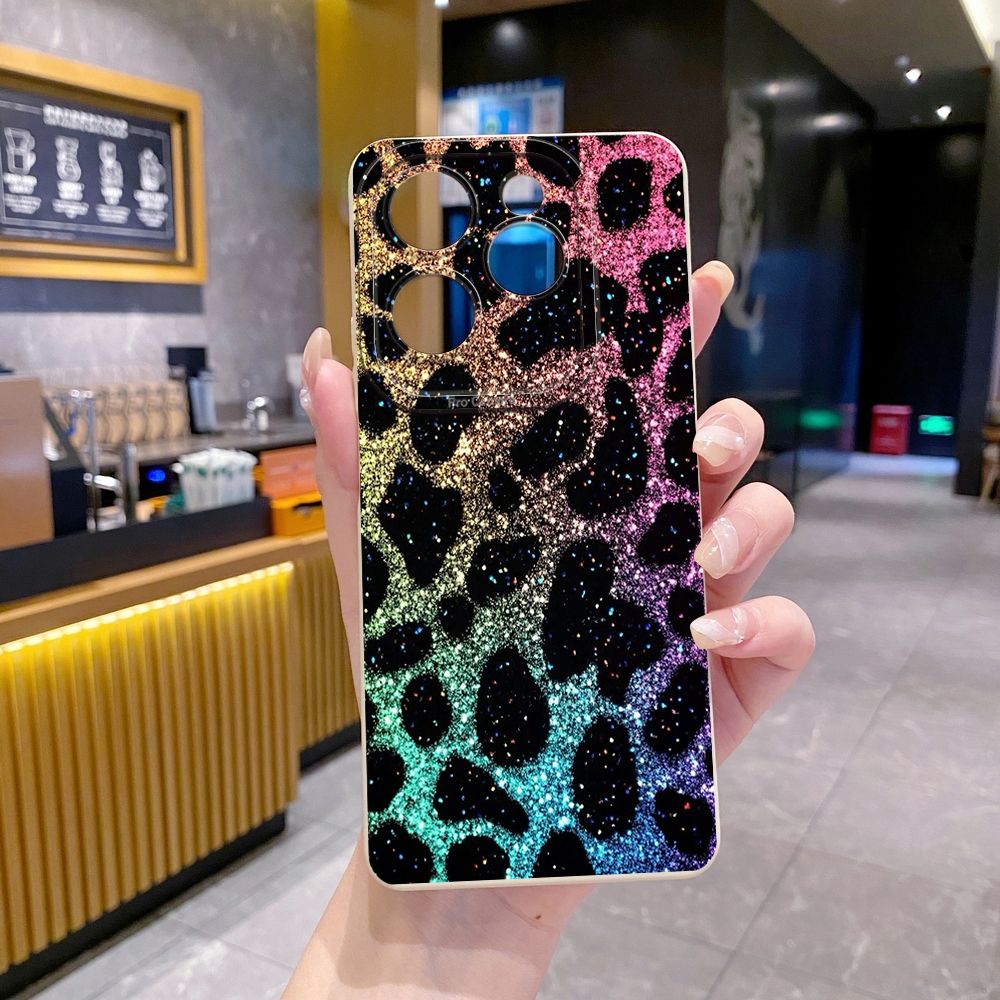 For Infinix Hot 50i 40i 40 Pro Note 12 G96 30 Hot 20 Play 12i 30i 20i 10S 11 Play 11S 10i Smart 8 9 5 Colorful Leopard Print Full Protective Case Anti Drop Cover