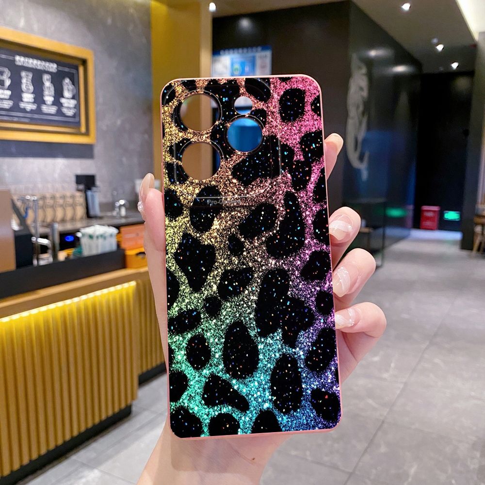 For Infinix Hot 50i 40i 40 Pro Note 12 G96 30 Hot 20 Play 12i 30i 20i 10S 11 Play 11S 10i Smart 8 9 5 Colorful Leopard Print Full Protective Case Anti Drop Cover