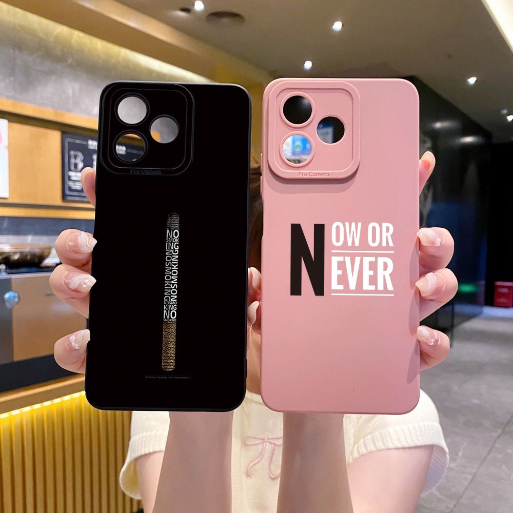 For Realme C61 C63 C65 C67 C53 C51 Note 50 60 C21 C33 C30 C35 C11 2021 C12 C15 C21Y C25Y Realme 12 13 NO SMOKING Full Protective Case Anti Drop Cover
