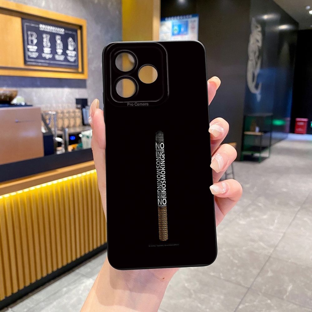For Realme C61 C63 C65 C67 C53 C51 Note 50 60 C21 C33 C30 C35 C11 2021 C12 C15 C21Y C25Y Realme 12 13 NO SMOKING Full Protective Case Anti Drop Cover