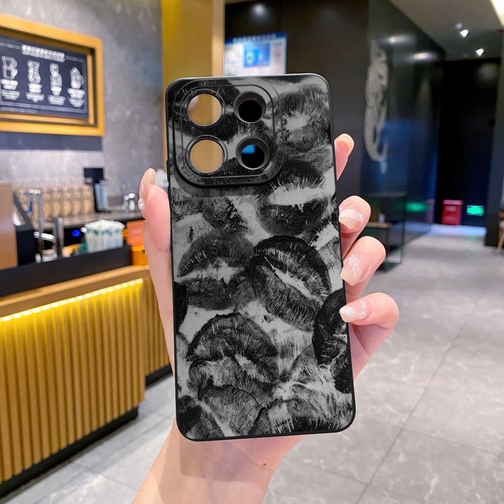 For Xiaomi Redmi Note 13 12 Pro 5G 12S 11S 13C A1 10 Pro 4G 10S Redmi 10C 9C Lips Full Protective Case Anti Drop Cover