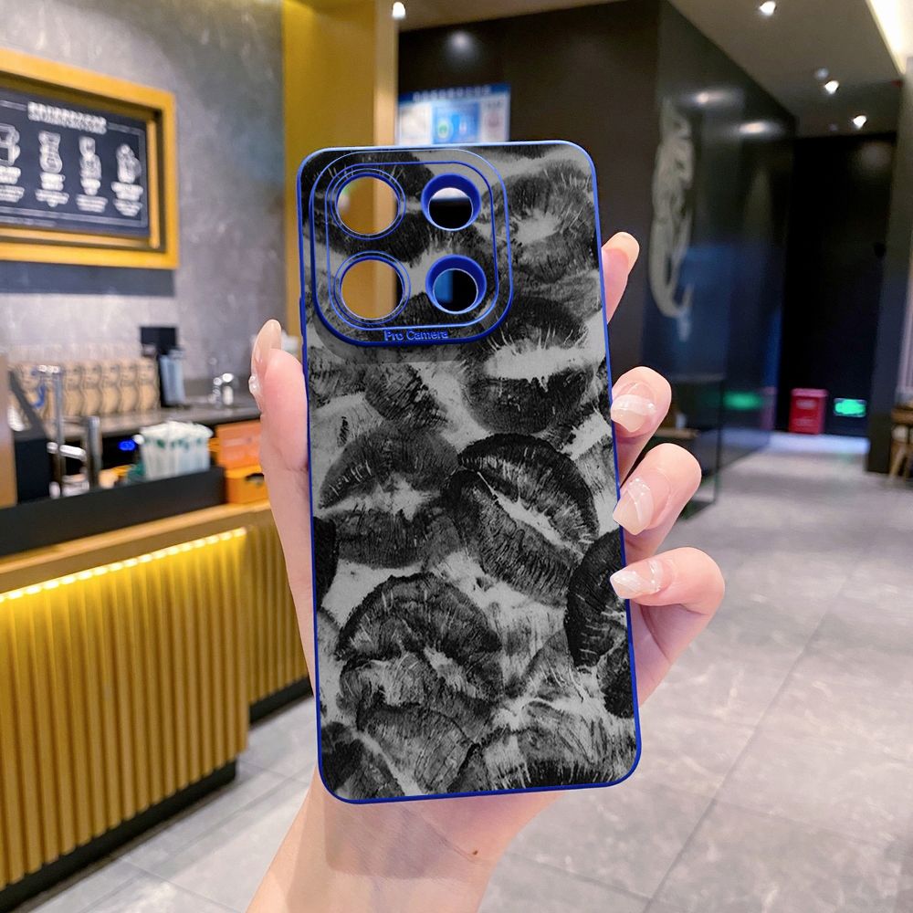 For Xiaomi Redmi Note 13 12 Pro 5G 12S 11S 13C A1 10 Pro 4G 10S Redmi 10C 9C Lips Full Protective Case Anti Drop Cover