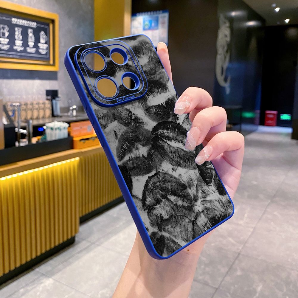 For Xiaomi Redmi Note 13 12 Pro 5G 12S 11S 13C A1 10 Pro 4G 10S Redmi 10C 9C Lips Full Protective Case Anti Drop Cover