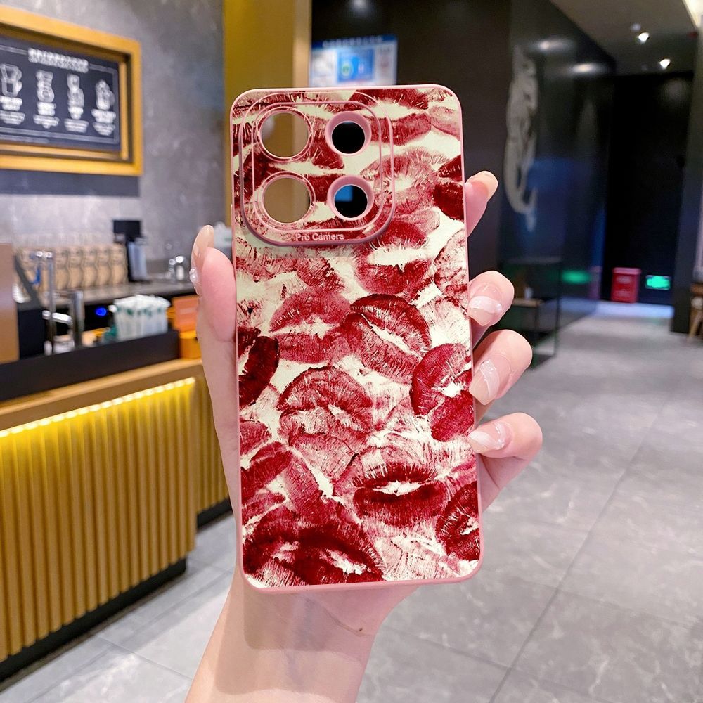 For Xiaomi Redmi Note 13 12 Pro 5G 12S 11S 13C A1 10 Pro 4G 10S Redmi 10C 9C Lips Full Protective Case Anti Drop Cover