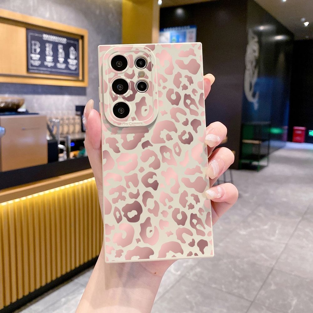For Samsung Galaxy S24 S23 Ultra S22 Plus Note 20 S21 FE S20 Gradient Leopard Full Protective Case Anti Drop Cover